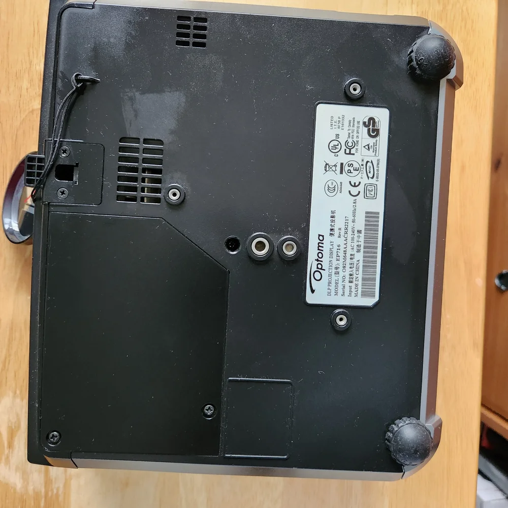 Gray and Black Video Projector